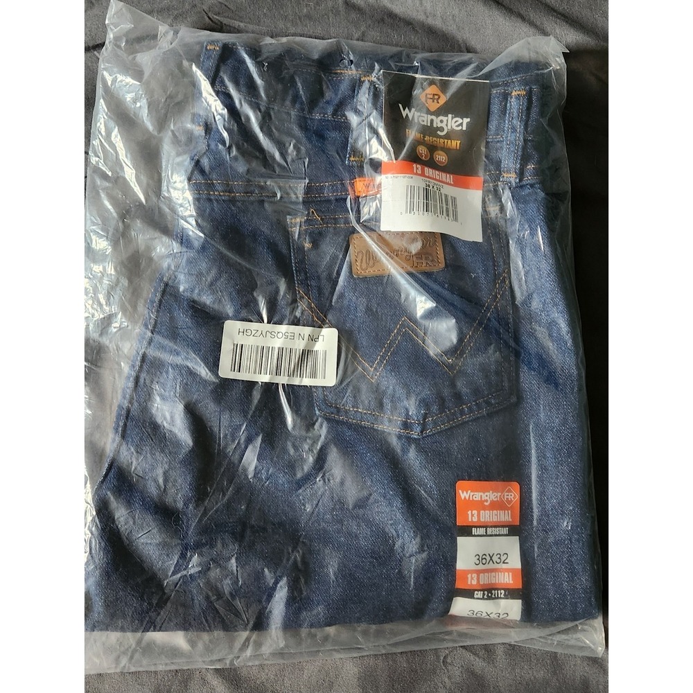 Wrangler Men's FR Flame Resistant Straight Fit Work Jeans 10FR31MWZ 36x32 NWT